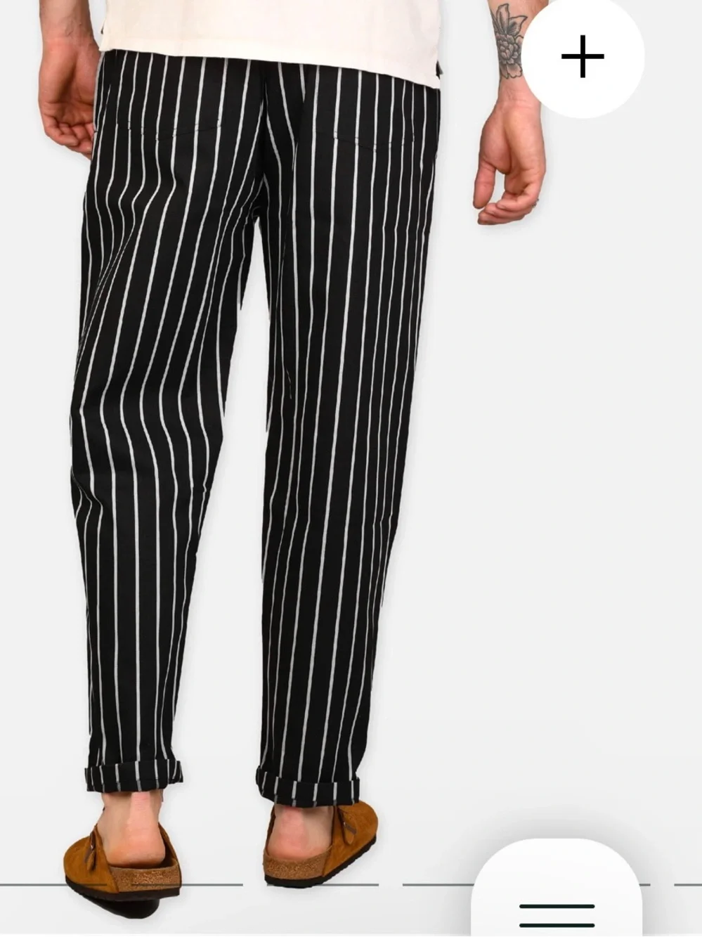 Cookman Chef Pants Stripe Black Size S Unisex - Picture 6 of 16